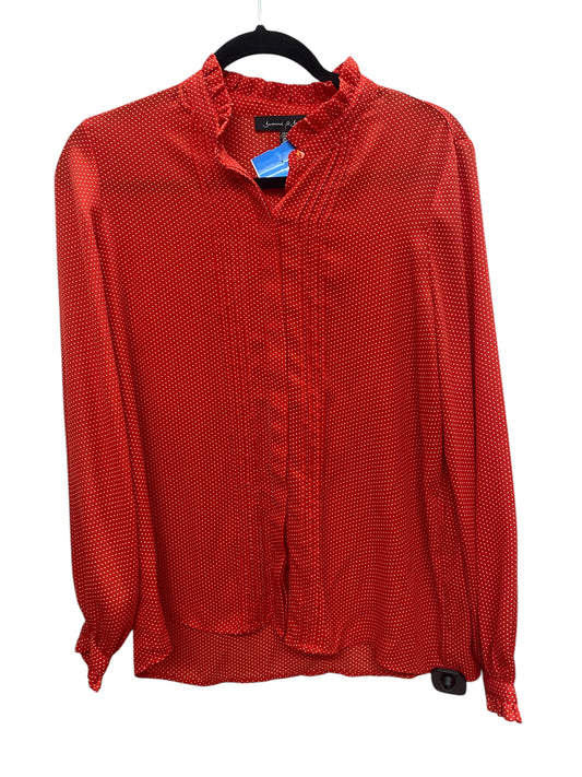 Top Long Sleeve By Clothes Mentor In Red, Size: M