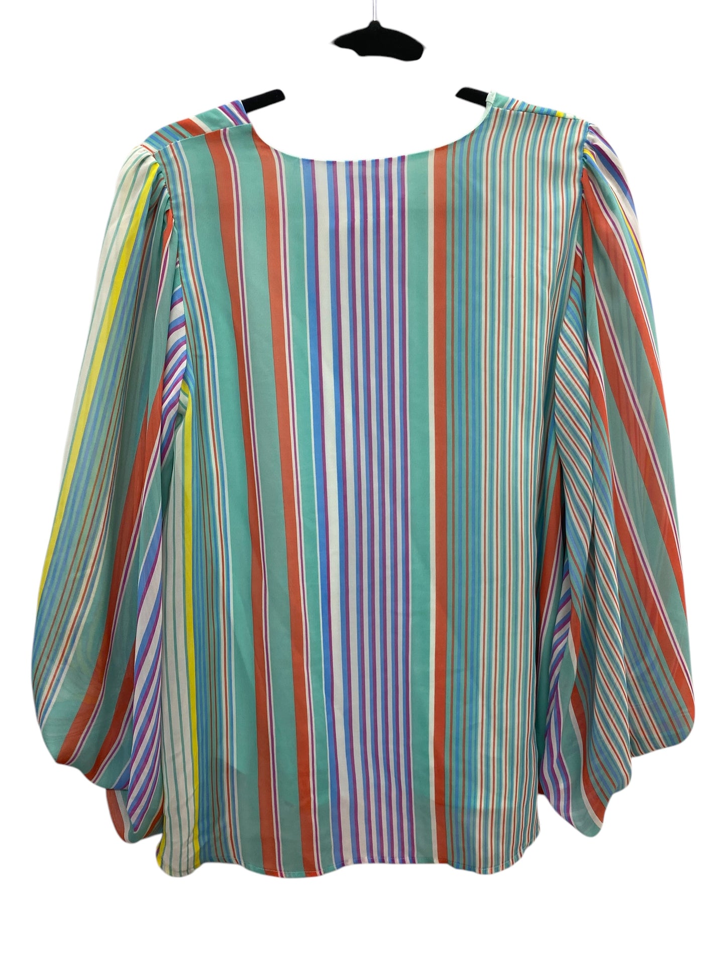 Top Long Sleeve By Clothes Mentor In Multi-colored, Size: M