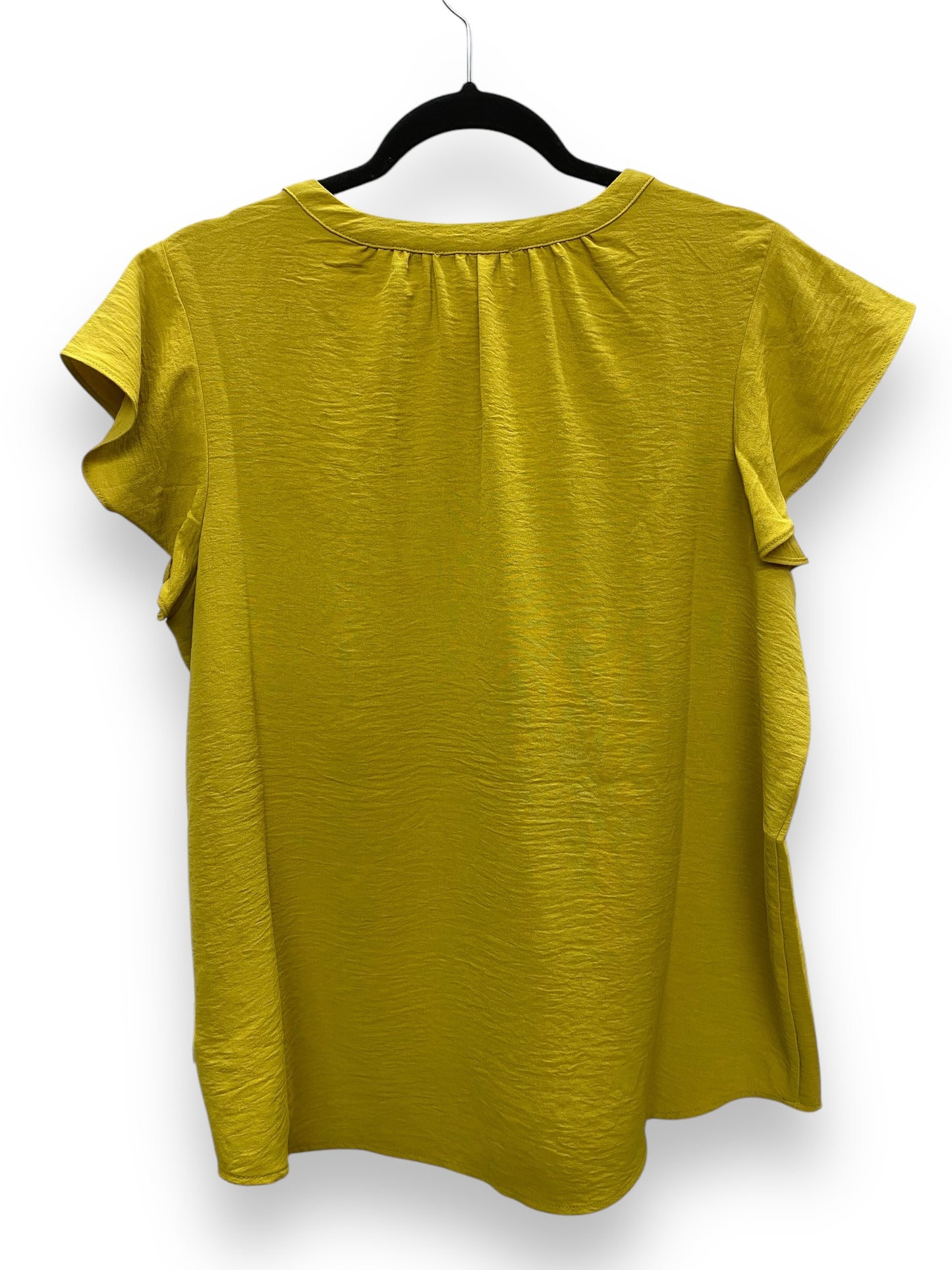 Top Sleeveless By Adrianna Papell In Yellow, Size: L