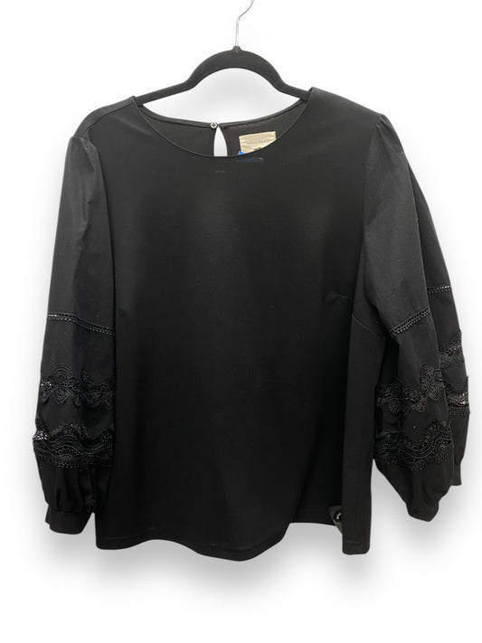 Top Long Sleeve By Melloday In Black, Size: Xl