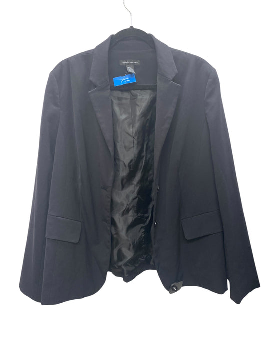 Blazer By Clothes Mentor In Black, Size: Xl