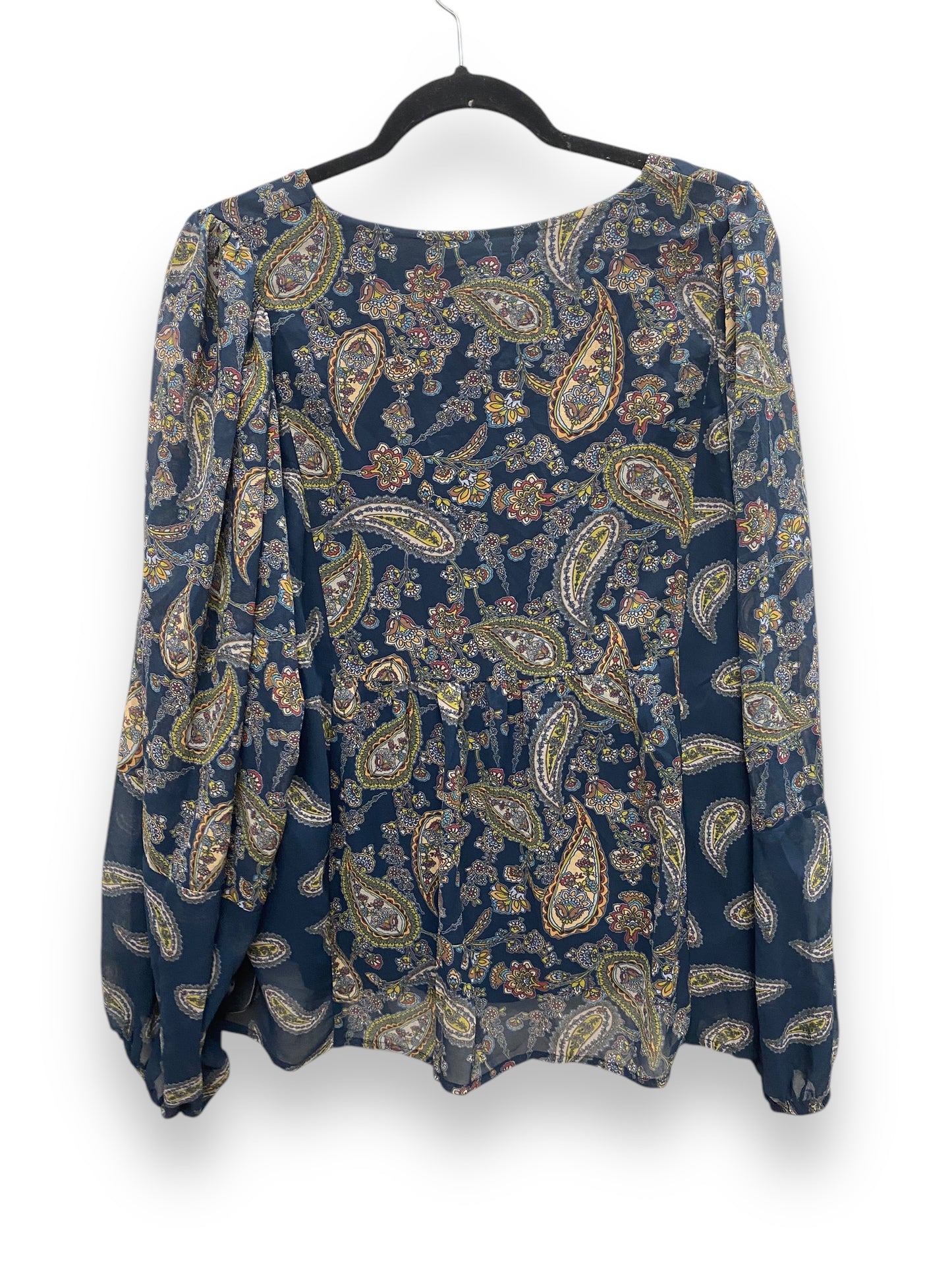 Top Long Sleeve By Clothes Mentor In Blue, Size: L