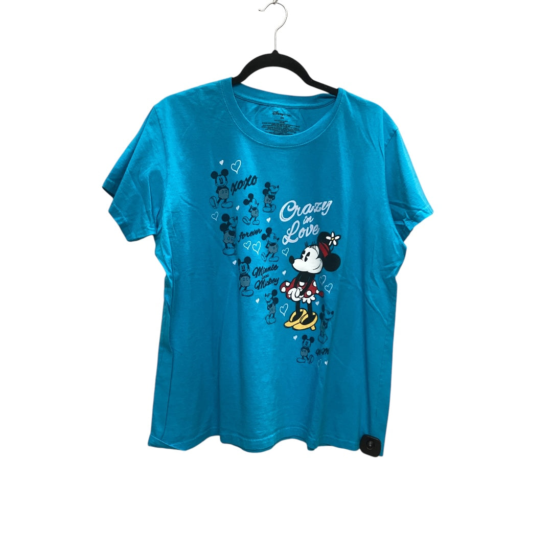 Top Short Sleeve Basic By Disney Store In Animal Print, Size: 2x