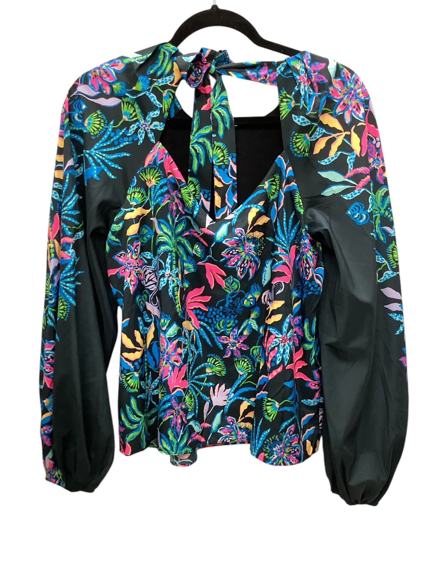 Top Long Sleeve By Lilly Pulitzer In Black, Size: S