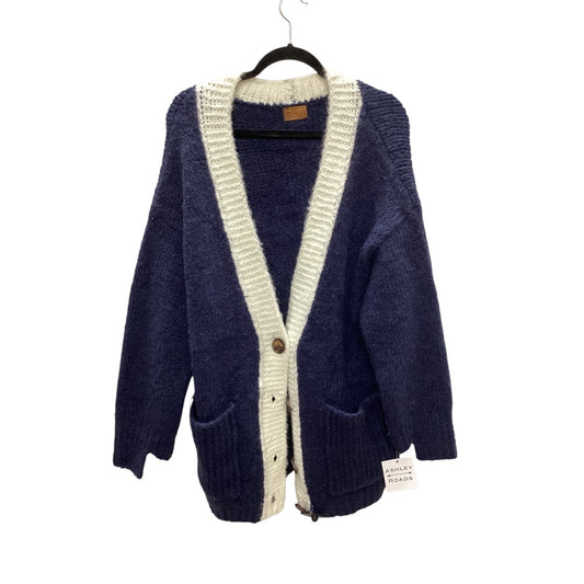 Sweater Cardigan By Pol In Blue, Size: S