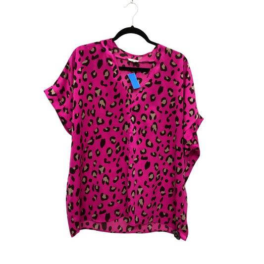 Top Short Sleeve By Jodifl In Animal Print, Size: M