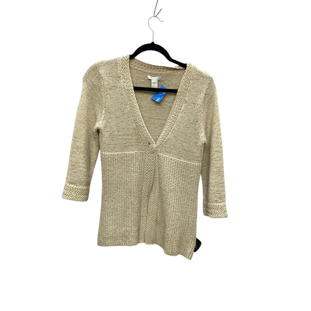 Cardigan By Tweeds In Tan, Size: S