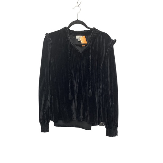 Top Long Sleeve By Wonderly In Black, Size: M