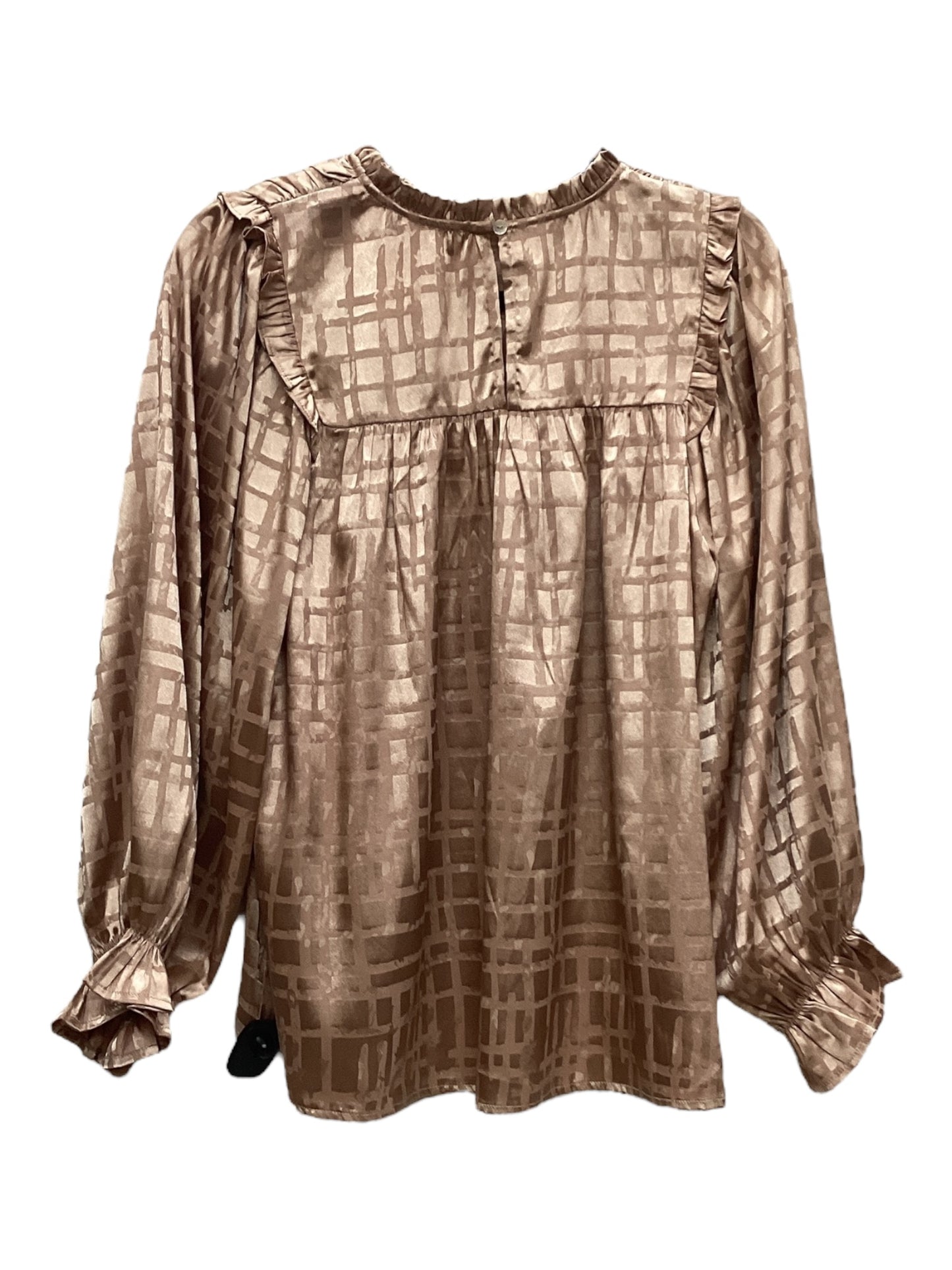 Top Long Sleeve By Entro In Pink, Size: L