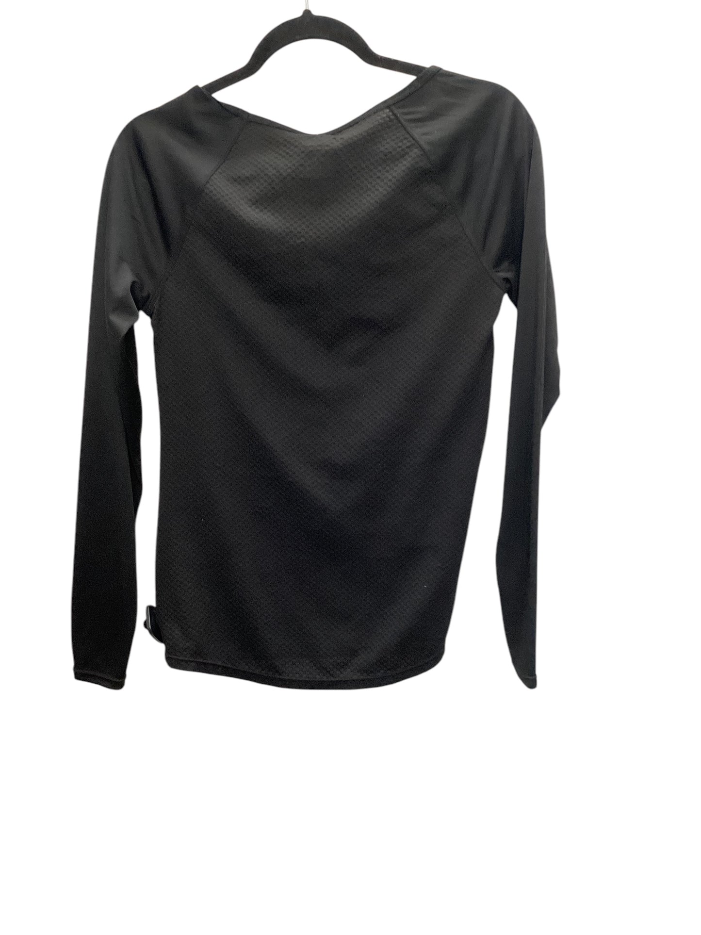 Athletic Top Long Sleeve Crewneck By Danskin Now In Black, Size: S