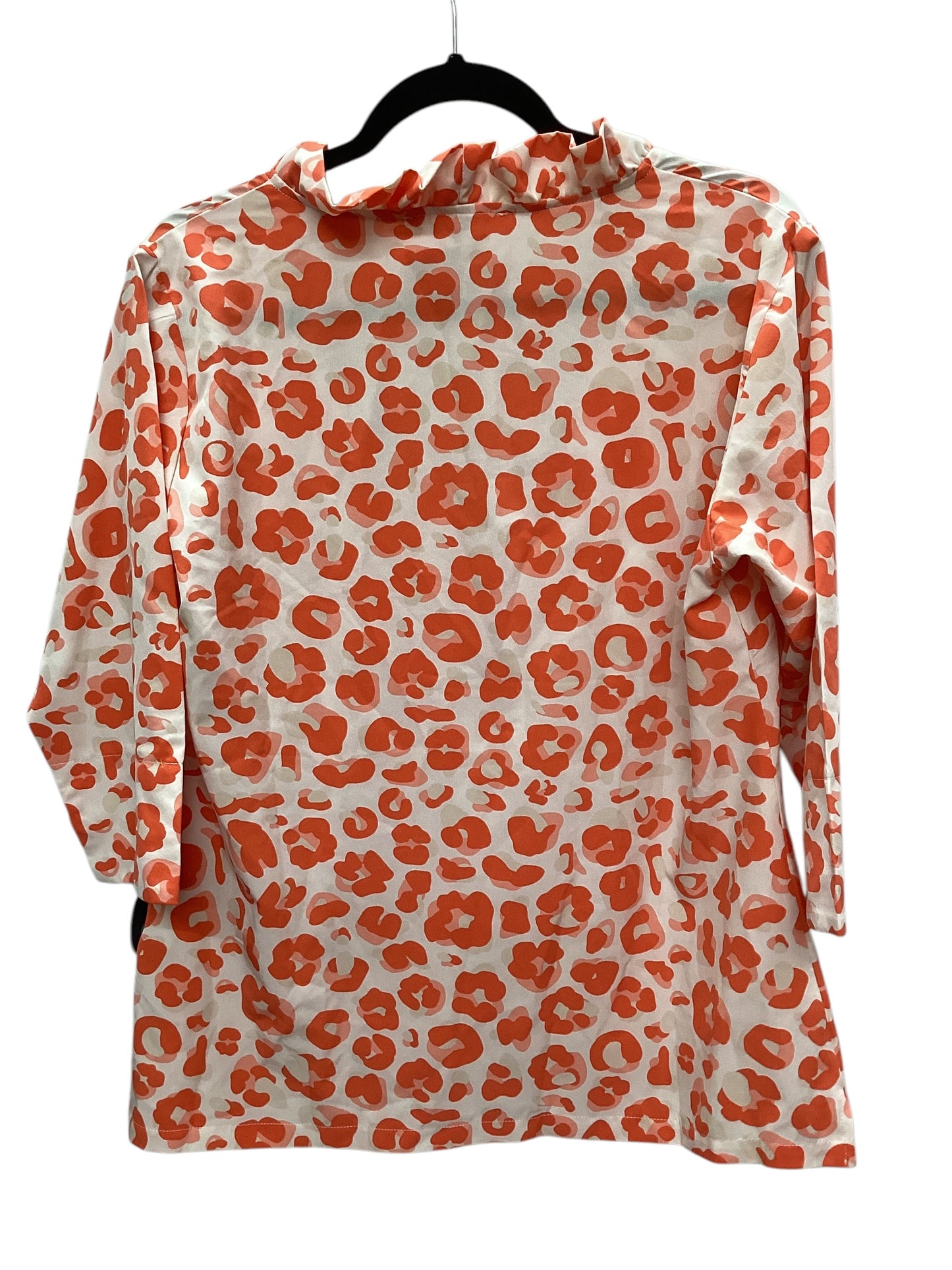 Top Long Sleeve By Clothes Mentor In Orange, Size: L