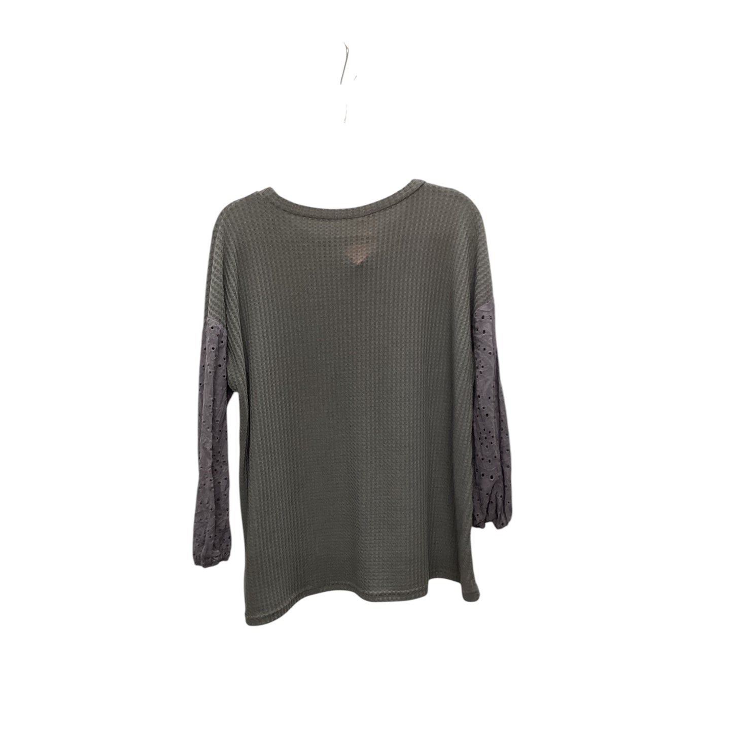 Top Long Sleeve By Clothes Mentor In Grey, Size: S