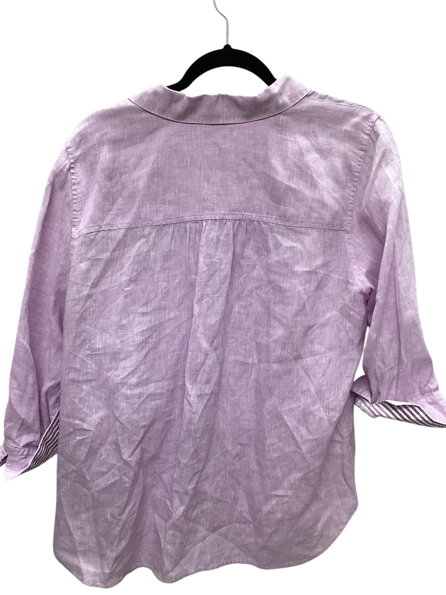 Top Long Sleeve By Chicos In Purple, Size: L