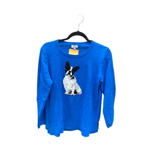 Top Long Sleeve By Crown And Ivy In Blue, Size: L