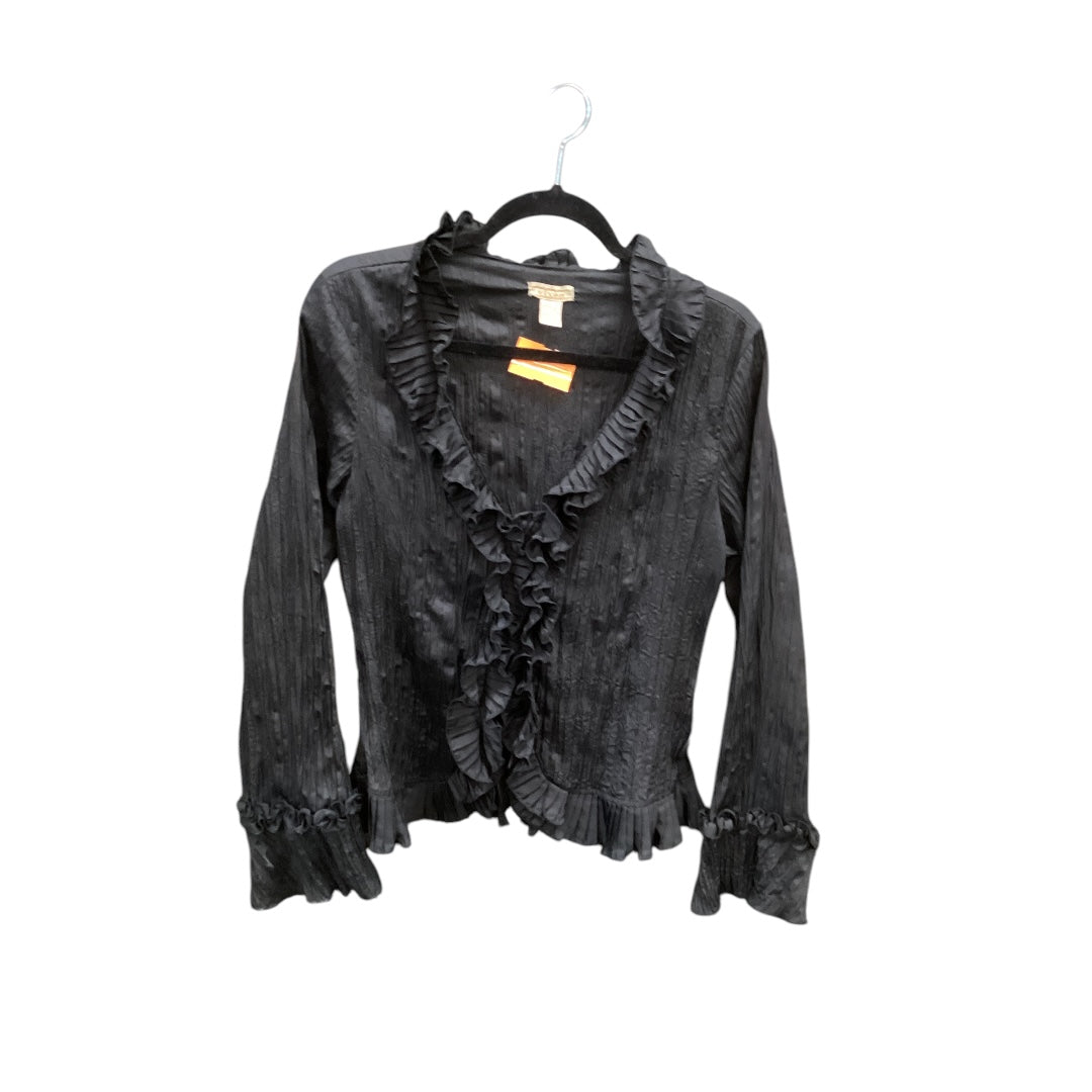 Top Long Sleeve By Clothes Mentor In Black, Size: L