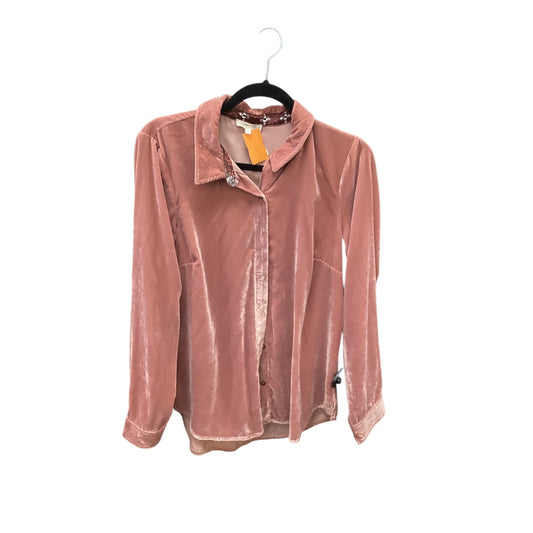 Top Long Sleeve By Mystree In Pink, Size: M