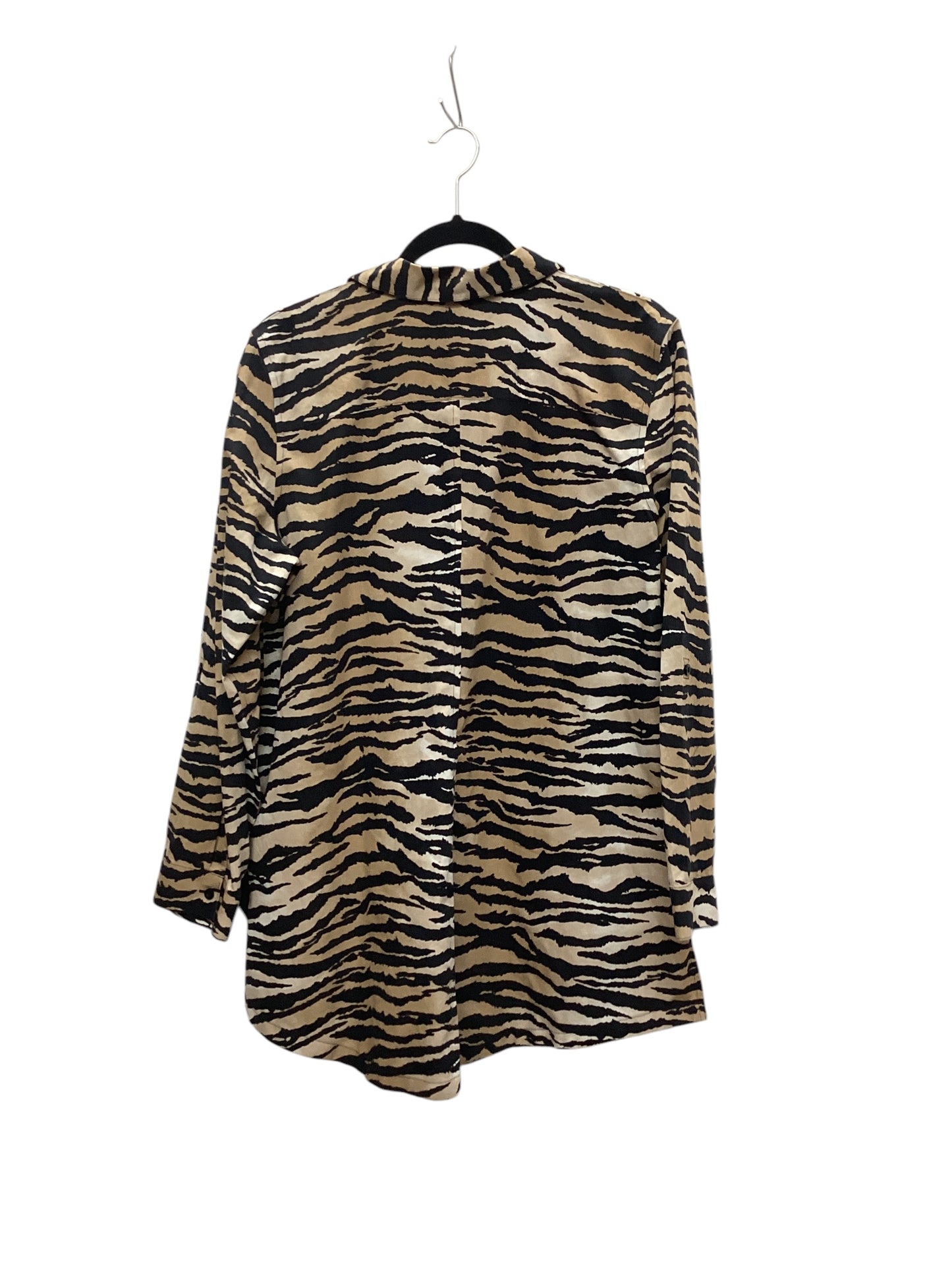 Top Long Sleeve By Chicos In Animal Print, Size: L