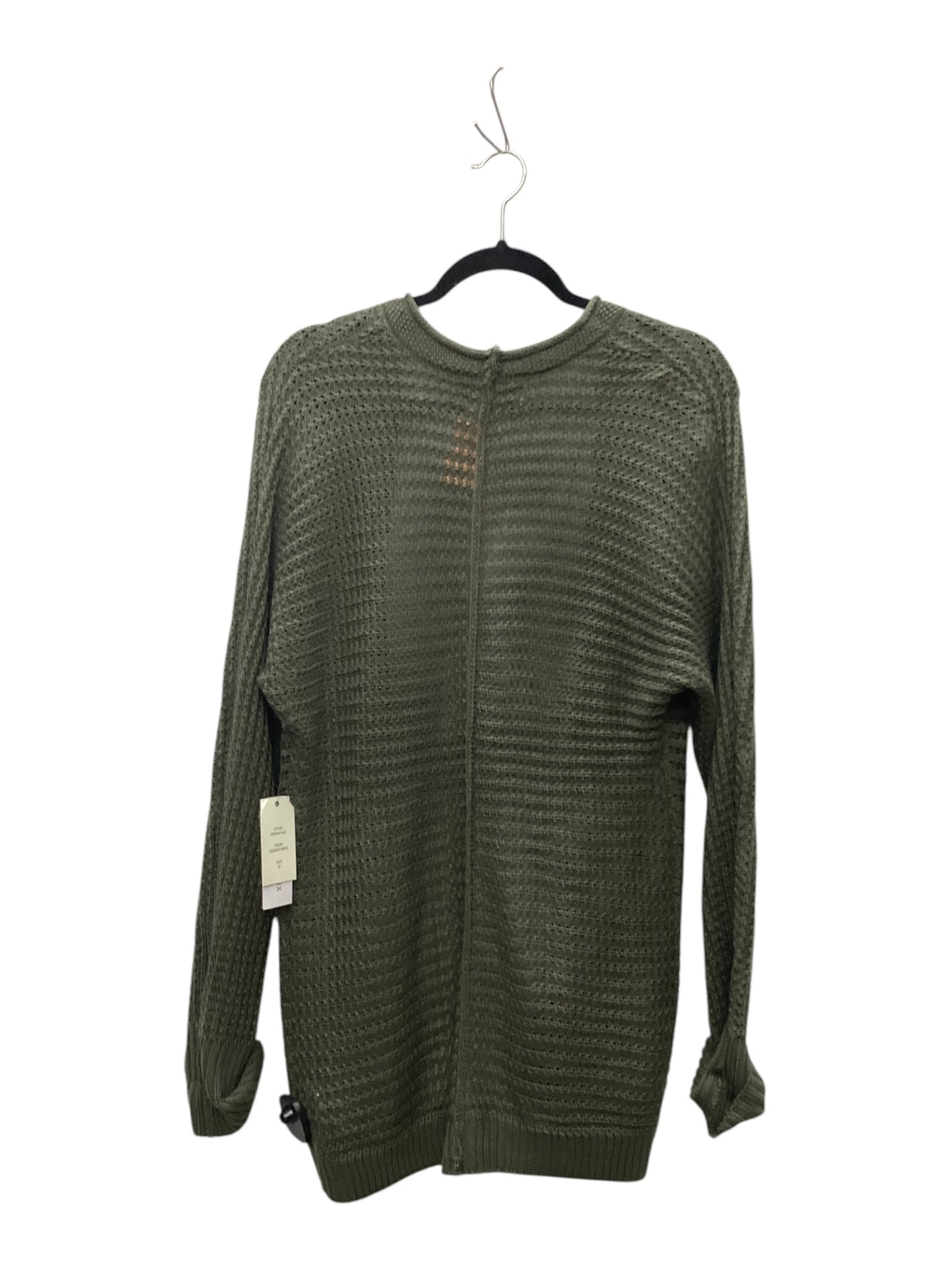 Sweater Cardigan By Clothes Mentor In Green, Size: M