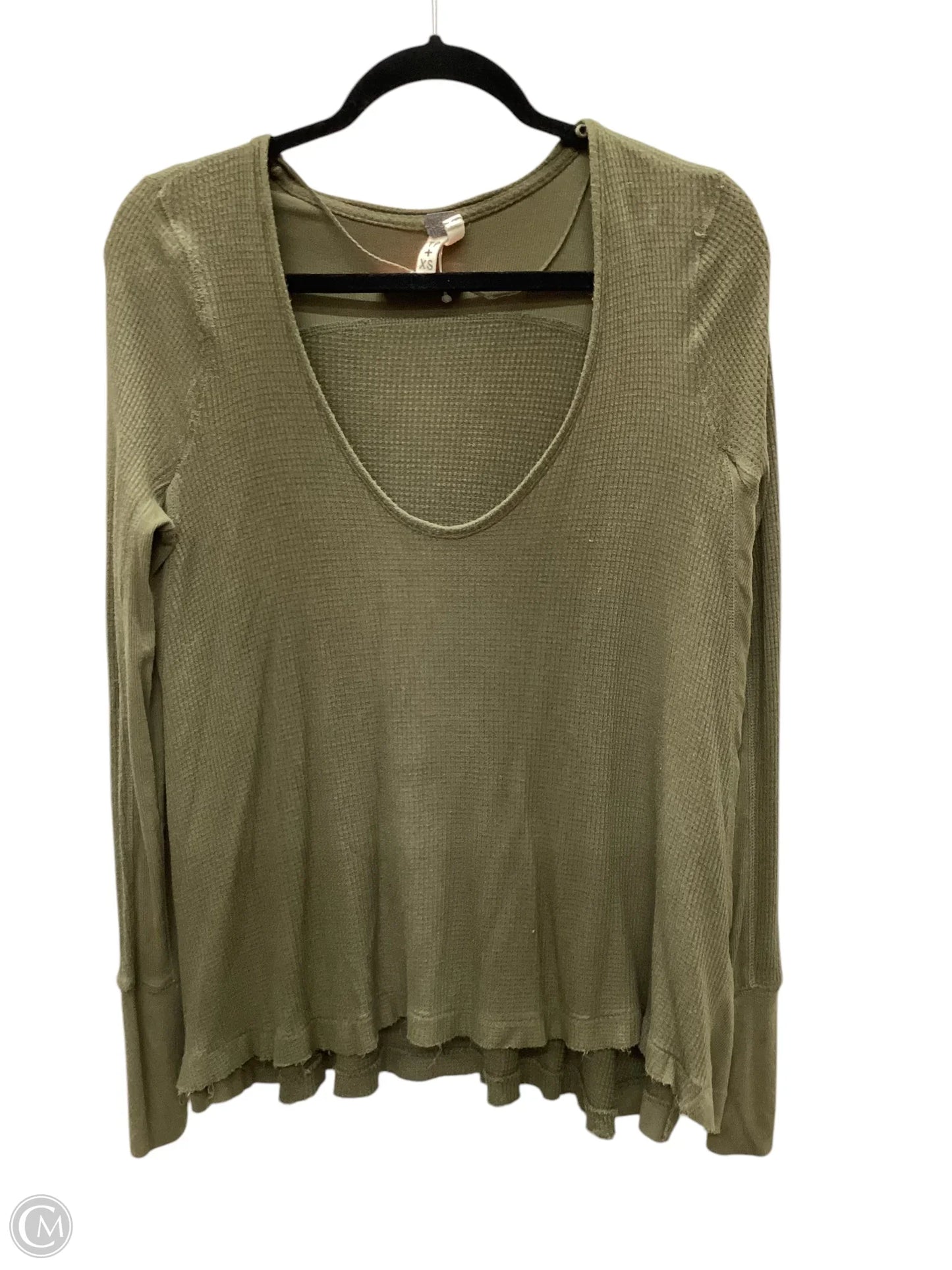 Top Long Sleeve By We The Free In Green, Size: Xs