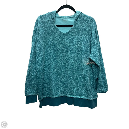 Sweatshirt Hoodie By Athleta In Blue, Size: L