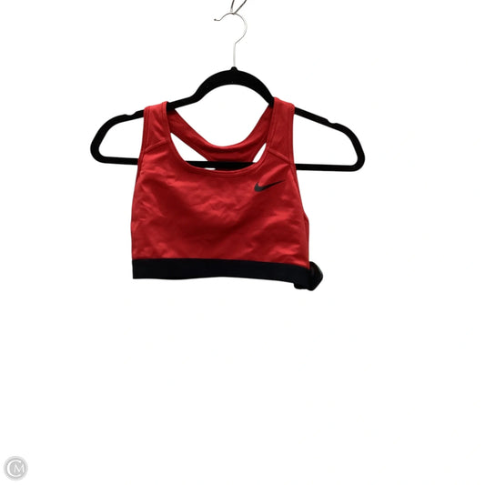 Athletic Bra By Nike Apparel In Red, Size: M