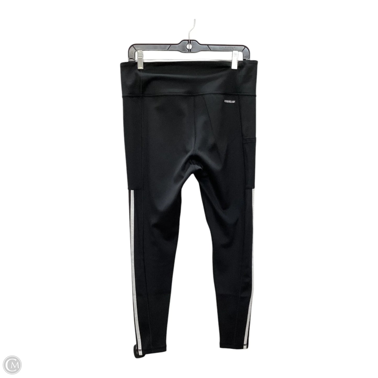 Athletic Leggings By Adidas In Black, Size: L