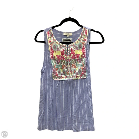 Top Sleeveless By Entro In Blue, Size: S