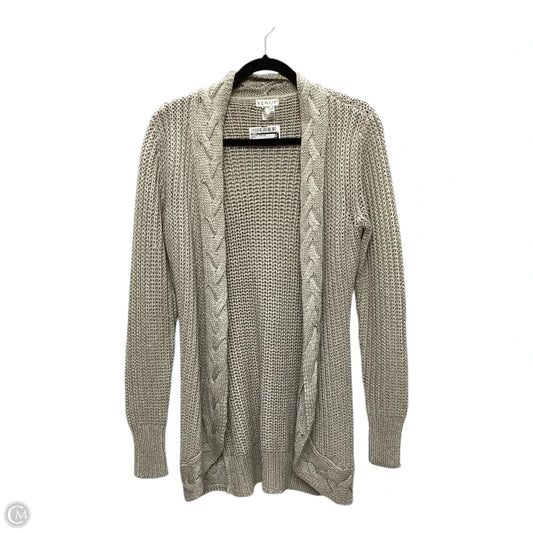 Sweater Cardigan By Venus In Beige, Size: S