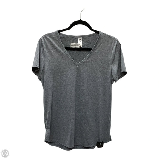 Athletic Top Short Sleeve By 90 Degrees By Reflex In Grey, Size: M