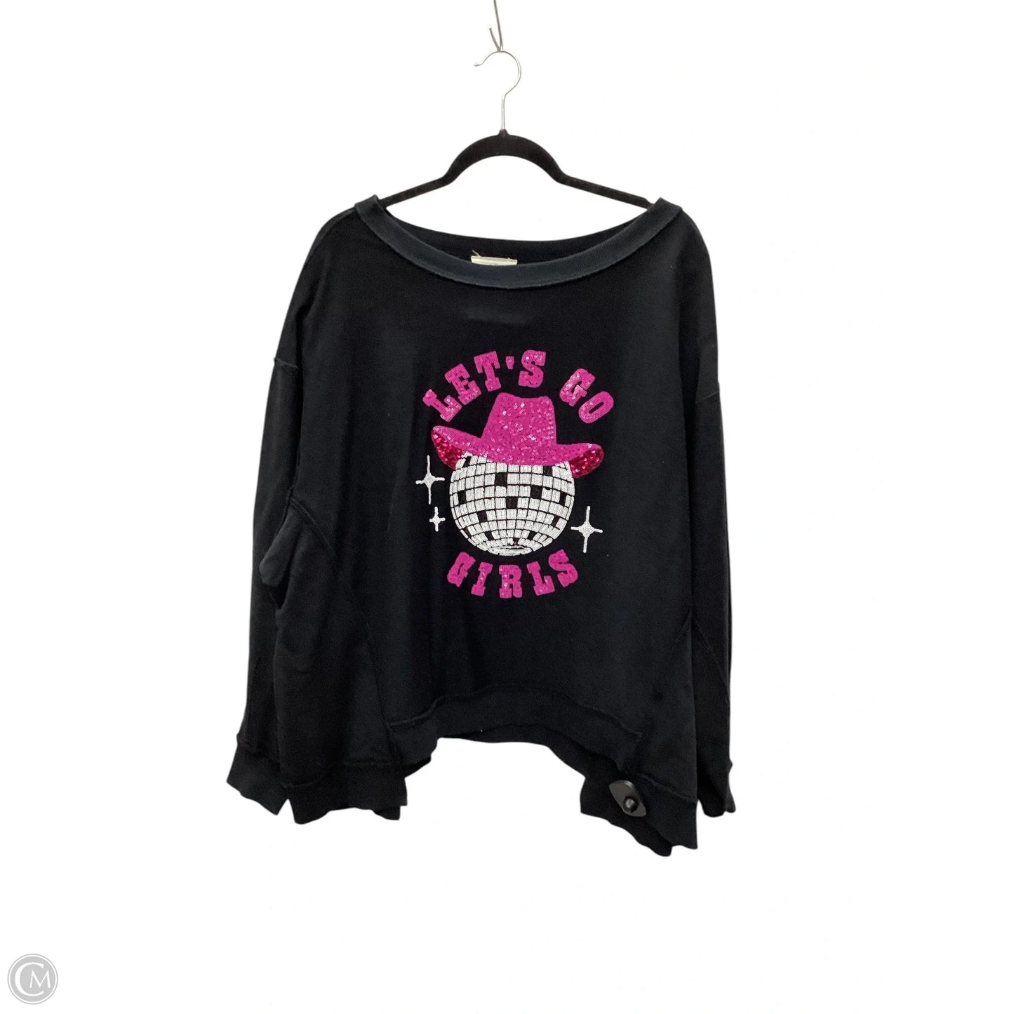 Sweatshirt Crewneck By Fantastic Fawn In Black, Size: M