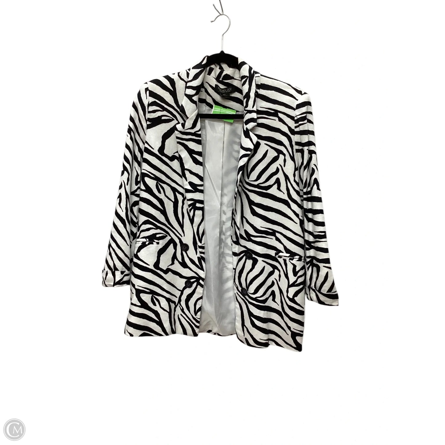 Blazer By Rachel Zoe In Zebra Print, Size: S