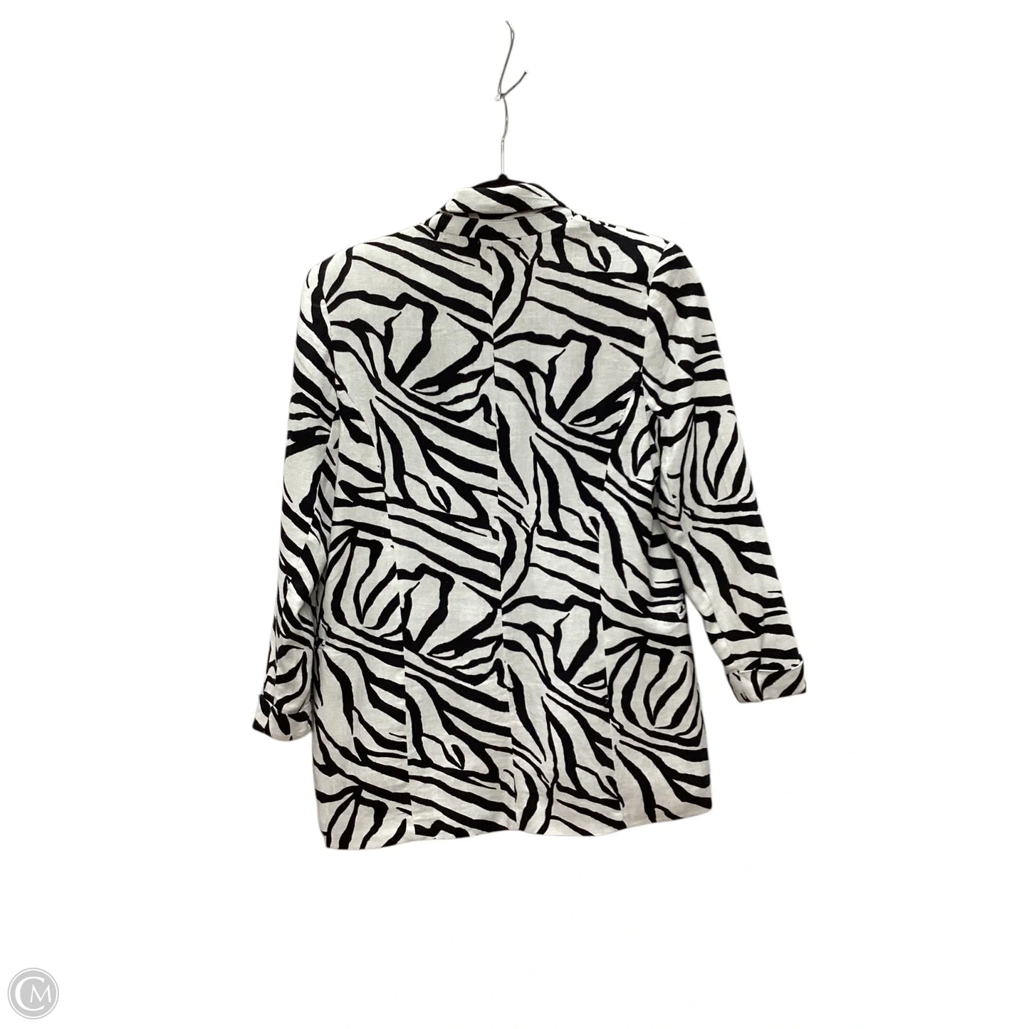 Blazer By Rachel Zoe In Zebra Print, Size: S