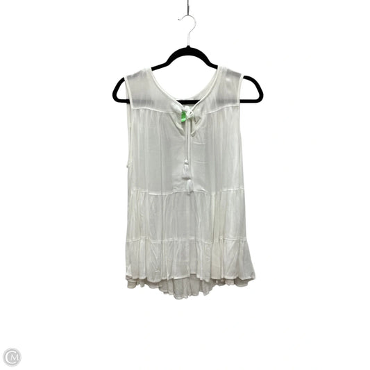 Top Sleeveless By John Paul Richard In White, Size: L