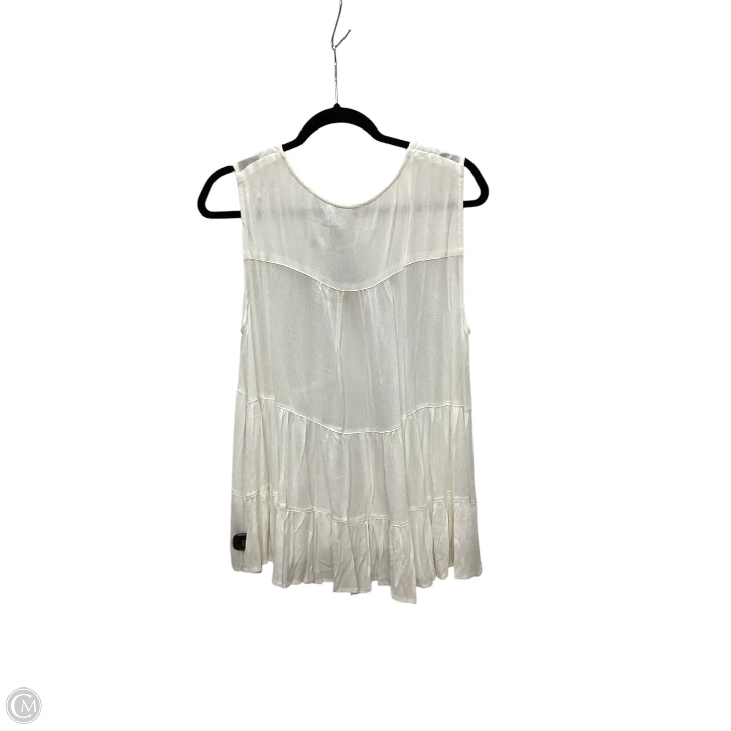 Top Sleeveless By John Paul Richard In White, Size: L