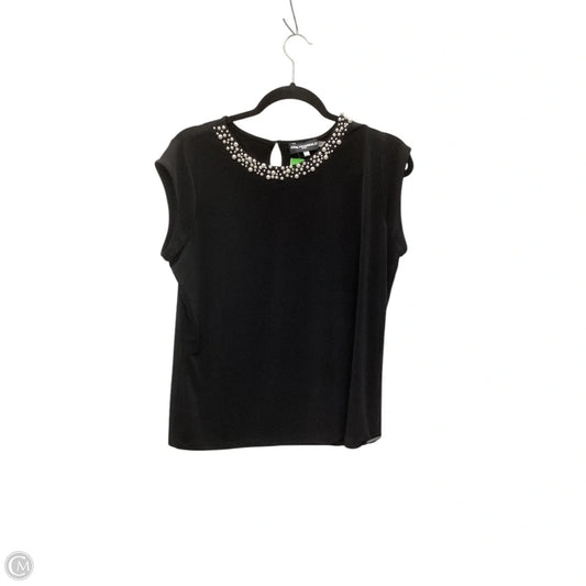 Top Sleeveless Designer By Karl Lagerfeld In Black, Size: M