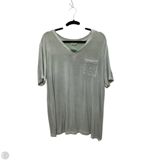 Top Short Sleeve By Pol In Green, Size: L