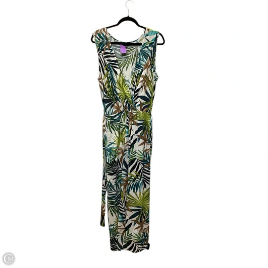 Jumpsuit By Clothes Mentor In Green, Size: 1x