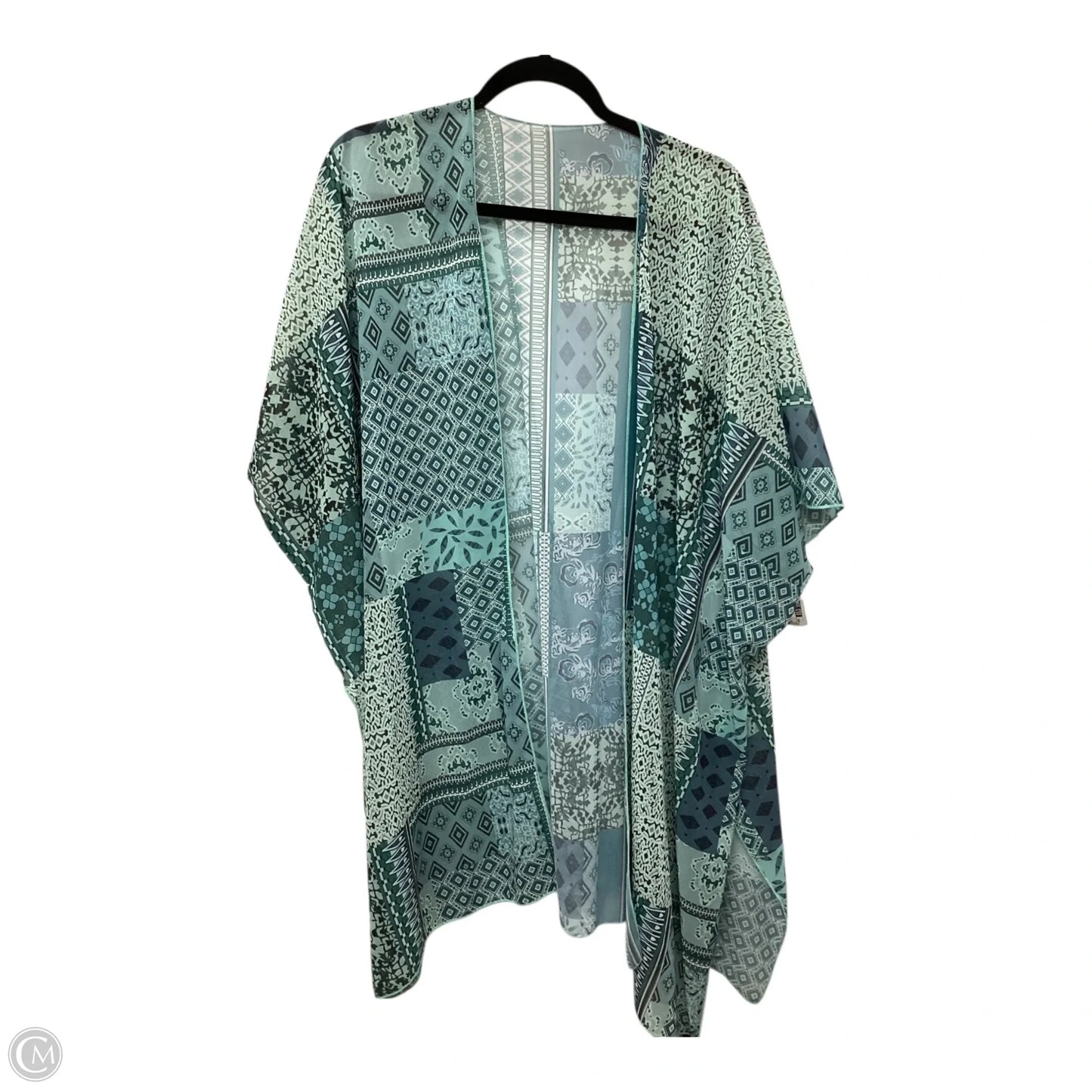 Kimono By Clothes Mentor In Blue, Size: Osfm