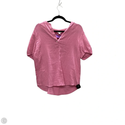 Top Short Sleeve By J. Crew In Pink, Size: S
