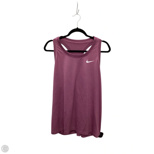 Athletic Tank Top By Nike Apparel In Purple, Size: L