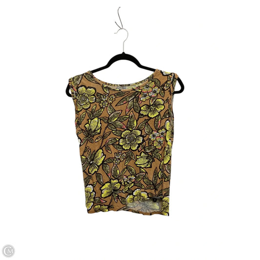 Top Sleeveless By Loft In Orange, Size: S