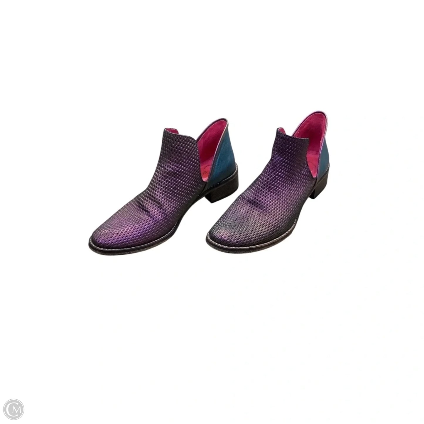 Boots Ankle Heels By Cma In Purple, Size: 6