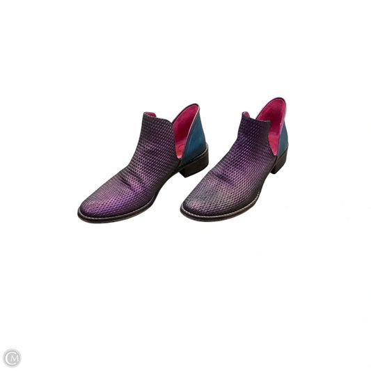 Boots Ankle Heels By Cma In Purple, Size: 6