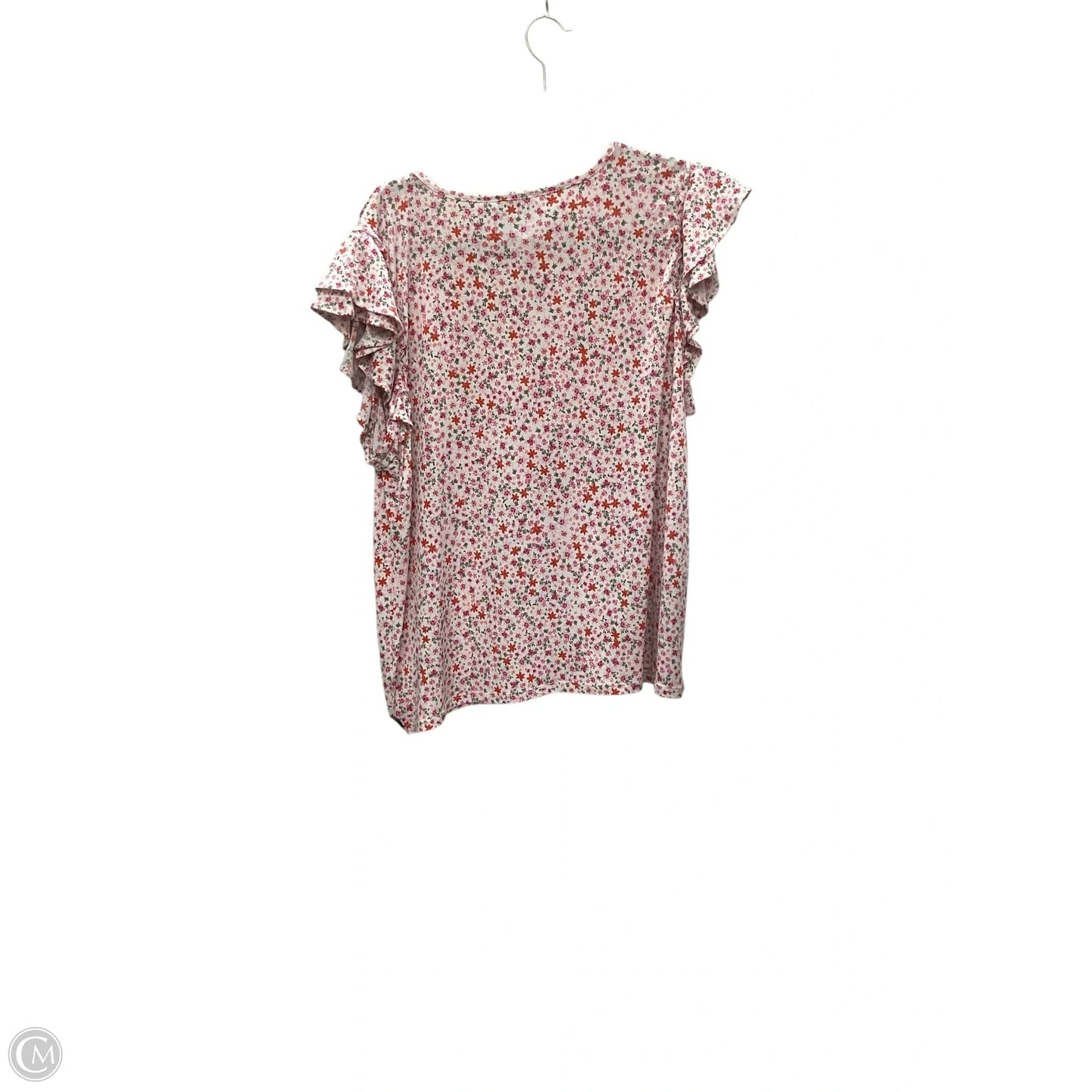 Top Sleeveless By Cece In Floral Print, Size: Xxl