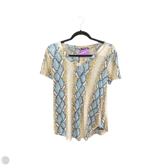 Top Short Sleeve By Heimish Usa In Multi-colored, Size: S