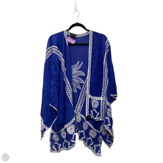 Kimono By Clothes Mentor In Blue, Size: 2x