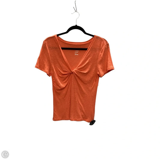 Top Sleeveless Basic By A New Day In Orange, Size: S