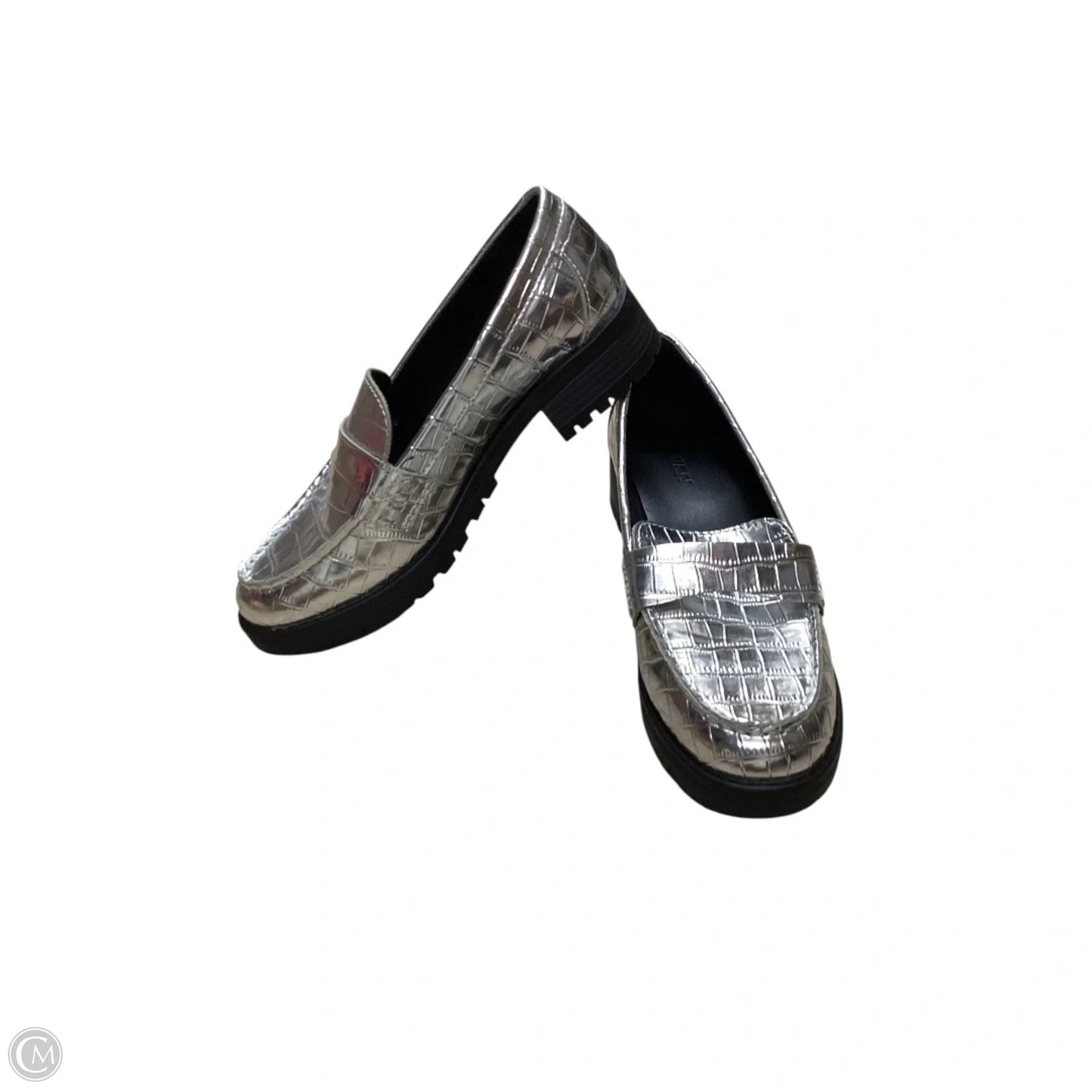 Shoes Heels Block By Old Navy In Silver, Size: 7