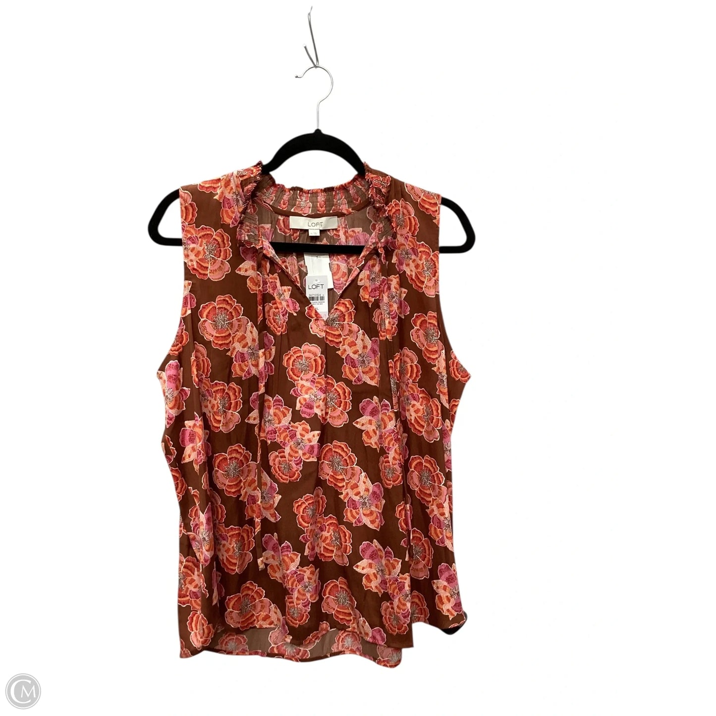 Top Sleeveless By Loft In Multi-colored, Size: Xl