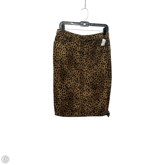 Skirt Midi By Lauren Jeans Co In Animal Print, Size: 4